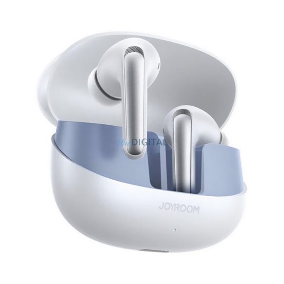 JOYROOM FUNPODS bluetooth fülhallgató SZTEREO (v5.4, TWS, mikrofon, aktív zajszűrő, IP54, cseppálló + töltőtok) FEHÉR