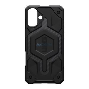 UAG MONARCH PRO szilikon telefonvédő (erős ütésállóság, karbon minta, MagSafe) FEKETE Apple iPhone 16 Plus