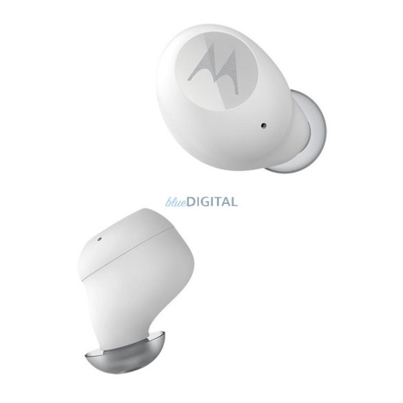 MOTOROLA BUDS 150 bluetooth fülhallgató SZTEREO (v5.3, TWS, mikrofon, IPX5 + töltőtok) FEHÉR