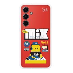   SAMSUNG műanyag telefonvédő (ütésállóság, cserélhető átlátszó + kártyazseb hátlap) PIROS Samsung Galaxy S24 FE (SM-S721)