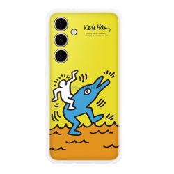   SAMSUNG műanyag telefonvédő (ütésállóság, cserélhető átlátszó + kártyazseb hátlap) SÁRGA Samsung Galaxy S24 FE (SM-S721)