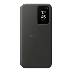   SAMSUNG tok álló (aktív FLIP, oldalra nyíló, Smart View Cover) FEKETE Samsung Galaxy S24 FE (SM-S721)