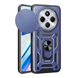   Defender szilikon telefonvédő (ütésállóság, tartógyűrű, kameravédő) SÖTÉTKÉK Xiaomi Redmi 14C 4G