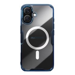   NILLKIN NATURE PRO MAGNETIC műanyag telefonvédő (ütésállóság, légpárnás sarok, MagSafe) SÖTÉTKÉK Apple iPhone 16 5G