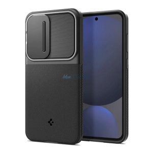 SPIGEN OPTIK ARMOR szilikon telefonvédő (kameravédő) FEKETE Samsung Galaxy S24 FE 5G (SM-S721)