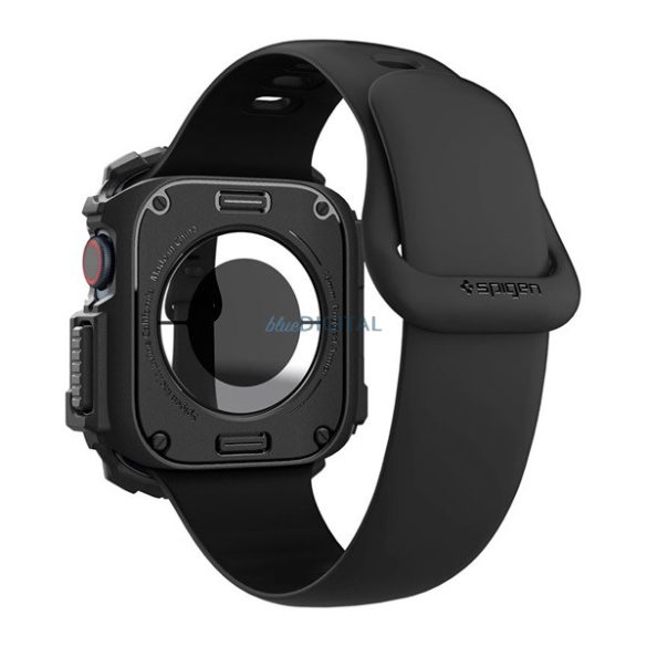 SPIGEN RUGGED ARMOR műanyag óra keret (ütésállóság) FEKETE Apple Watch Series 10 46mm