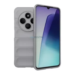   Szilikon telefonvédő (ütésállóság, kameravédő, 3D) VILÁGOSSZÜRKE Xiaomi Redmi 14C 4G