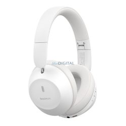   BASEUS BASS 30 MAX bluetooth fejhallgató SZTEREO (v5.3, mikrofon, zajszűrő + Type-C tápkábel) FEHÉR
