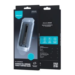   NILLKIN GUARDIAN képernyővédő üveg (2.5D, full glue, betekintés ellen, 0.33mm, 9H + segédkeret) FEKETE Apple iPhone 16 Pro 5G