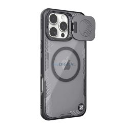   NILLKIN ICEBLADE PROP szilikon telefonvédő (ütésállóság, kameravédő, kitámasztó, MagSafe) FEKETE Apple iPhone 16 Pro Max 5G