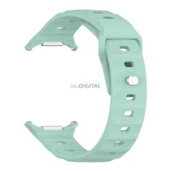   Pótszíj (egyedi méret, szilikon, légáteresztő, 3D) VILÁGOSZÖLD Samsung Galaxy Watch Ultra eSIM 47mm (SM-L705)