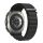 Pótszíj (egyedi méret, textil, állítható) FEKETE Samsung Galaxy Watch Ultra eSIM 47mm (SM-L705)