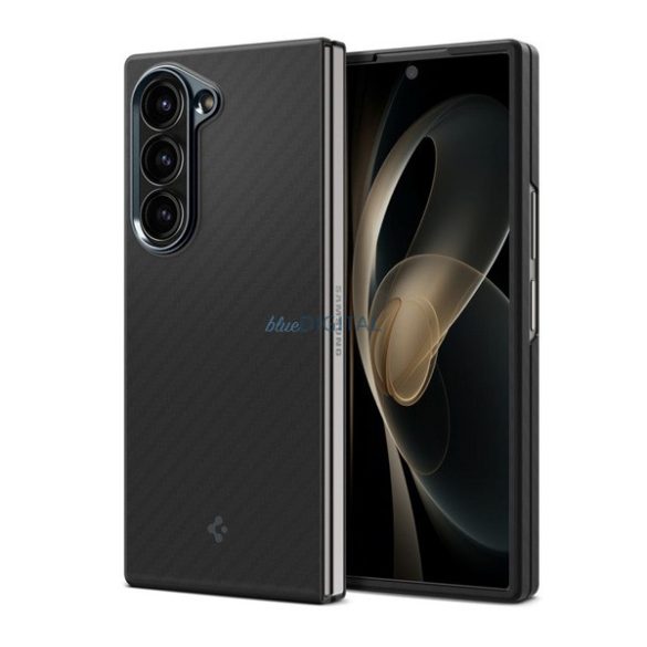 SPIGEN AIRSKIN szilikon telefonvédő (ütésállóság, karbon minta) FEKETE Samsung Galaxy Z Fold6 5G (SM-F956)