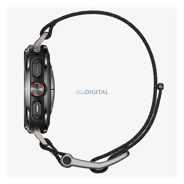 SPIGEN DURAPRO FLEX pótszíj (egyedi méret, textil, állítható) FEKETE Samsung Galaxy Watch Ultra eSIM 47mm (SM-L705)