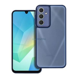 Szilikon telefonvédő (ütésállóság, akril hátlap, kameravédő) SÖTÉTKÉK Samsung Galaxy A16 5G (SM-A166), Galaxy A16 4G (SM-A165)