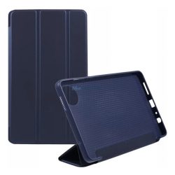   Tok álló, bőr hatású (FLIP, oldalra nyíló, TRIFOLD, asztali tartó) SÖTÉTKÉK Xiaomi Redmi Pad SE 8.7