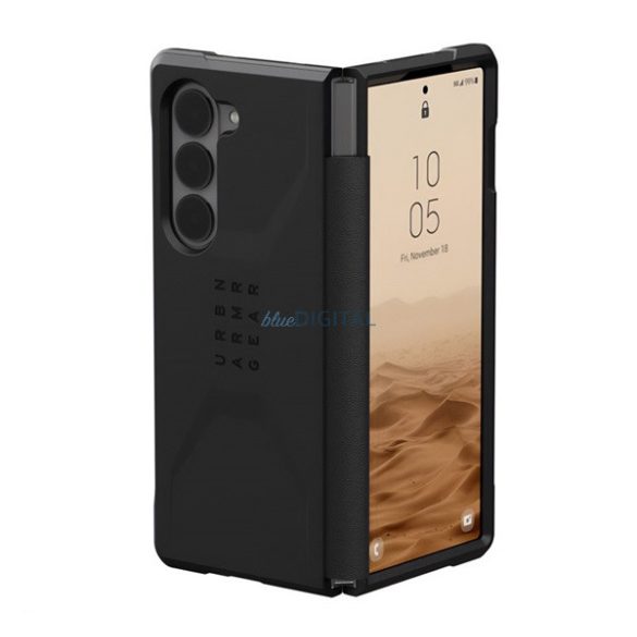 UAG CIVILIAN defender szilikon telefonvédő (erős ütésállóság) FEKETE Samsung Galaxy Z Fold6 5G (SM-F956)