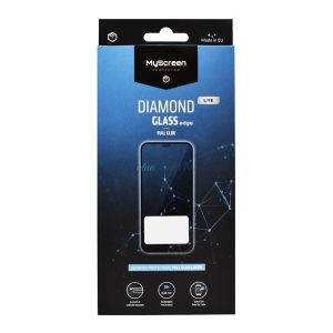 MYSCREEN DIAMOND GLASS LITE EDGE képernyővédő üveg (2.5D, full glue, 0.33mm, 9H) FEKETE HMD Fusion 5G