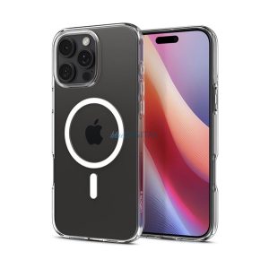 SPIGEN CRYSTAL FLEX MAGSAFE szilikon telefonvédő (ütésállóság, légpárnás sarok, MagSafe) ÁTLÁTSZÓ Apple iPhone 16 Pro 5G