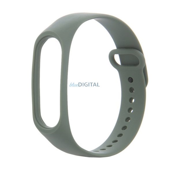 Pótszíj (egyedi méret, szilikon) SÖTÉTZÖLD Xiaomi Smart Band 9, Band 8