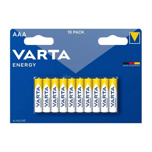 VARTA ENERGY tartós elem (AAA, R3, 1.5V, alkáli) 10db/csomag