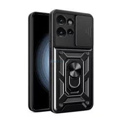   Defender szilikon telefonvédő (ütésállóság, tartógyűrű, kameravédő) FEKETE Motorola Edge 50 5G