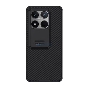NILLKIN CAMSHIELD PRO szilikon telefonvédő (ütésállóság, kameravédő, csíkos) FEKETE Xiaomi 14T 5G