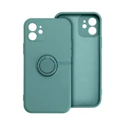   Szilikon telefonvédő (tartógyűrű, mikrofiber plüss belső, mágneses, kameravédő) SÖTÉTZÖLD Xiaomi Redmi 14C 4G