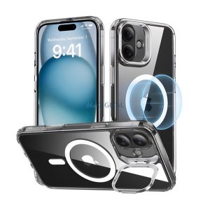 ESR CLASSIC HALOLOCK szilikon telefonvédő (ütésállóság, légpárnás sarok, MagSafe) ÁTLÁTSZÓ Apple iPhone 16 5G