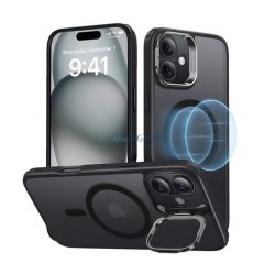   ESR CLASSIC HALOLOCK szilikon telefonvédő (ütésállóság, légpárnás sarok, MagSafe) FEKETE Apple iPhone 16 5G