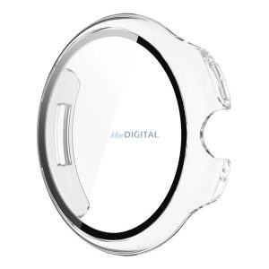 Műanyag keret (BUMPER, ütésállóság + kijelzővédő üveg) ÁTLÁTSZÓ Google Pixel Watch 3 41mm