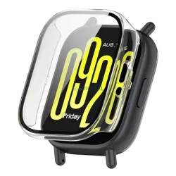   Műanyag keret (BUMPER, ütésállóság + kijelzővédő üveg) ÁTLÁTSZÓ Xiaomi Redmi Watch 5 Active