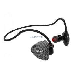   AWEI A849BL bluetooth fülhallgató SZTEREO (v5.3, nyakba akasztható, mikrofon, felvevő gomb, SPORT, IPX4) FEKETE