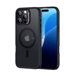   ESR CLASSIC HYBRID szilikon telefonvédő (ütésállóság, légpárnás sarok, MagSafe) FEKETE Apple iPhone 16 Pro Max