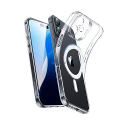   ESR ZERO HALOLOCK szilikon telefonvédő (ütésállóság, légpárnás sarok, MagSafe) ÁTLÁTSZÓ Apple iPhone 16 Plus