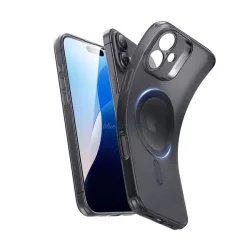   ESR ZERO HALOLOCK szilikon telefonvédő (ütésállóság, légpárnás sarok, MagSafe) FEKETE Apple iPhone 16 Plus
