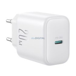   JOYROOM hálózati töltő Type-C aljzat (20W, PD gyorstöltő) FEHÉR