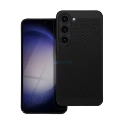   Műanyag telefonvédő (légáteresztő, lyukacsos, kameravédő) FEKETE Samsung Galaxy A16 5G (SM-A166), Galaxy A16 4G (SM-A165)
