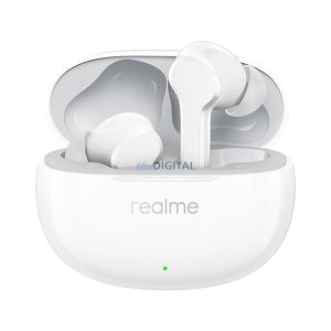 REALME BUDS T110 bluetooth fülhallgató SZTEREO (v5.4, TWS, mikrofon, aktív zajszűrő, IP55 + töltőtok) FEHÉR