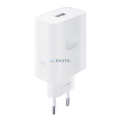   REALME SUPERVOOC hálózati töltő USB aljzat (45W, gyorstöltő) FEHÉR