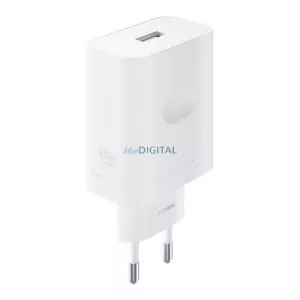REALME SUPERVOOC hálózati töltő USB aljzat (45W, gyorstöltő) FEHÉR