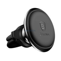  BASEUS autós tartó (szellőzőre, csíptethető, mágneses, 360°) FEKETE