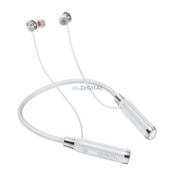   HOCO ES62 bluetooth fülhallgató SZTEREO (v5.3, nyakba akasztható, mikrofon, microSD kártyaolvasó, SPORT) SÖTÉTSZÜRKE