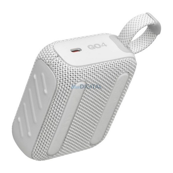 JBL GO4 bluetooth hordozható hangszóró (v5.3, 850mAh belső akku, 4.2W, IP67 vízálló) FEHÉR