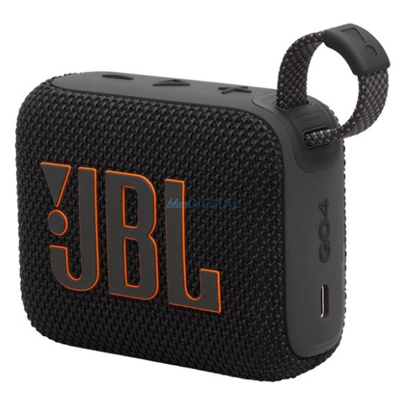 JBL GO4 bluetooth hordozható hangszóró (v5.3, 850mAh belső akku, 4.2W, IP67 vízálló) FEKETE