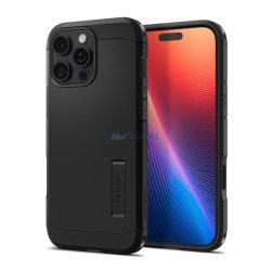   SPIGEN TOUGH ARMOR MAG T műanyag telefonvédő (ütésállóság, MagSafe) FEKETE Apple iPhone 16 Pro