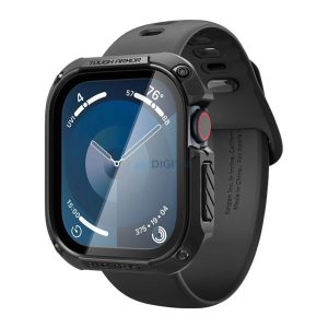 SPIGEN TOUGH ARMOR műanyag óra keret (ütésállóság) FEKETE Apple Watch Series 10 46mm