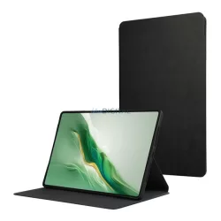   Tok álló, bőr hatású (FLIP, oldalra nyíló, asztali tartó, prémium) SÖTÉTKÉK Honor MagicPad 2