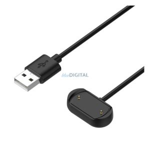 Töltőkábel USB (mágneses, 100cm) FEKETE Amazfit Cheetah Pro, Cheetah (Square), Cheetah (Round)