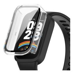   Műanyag keret (BUMPER, ütésállóság + kijelzővédő üveg) ÁTLÁTSZÓ Xiaomi Smart Band 9 Active